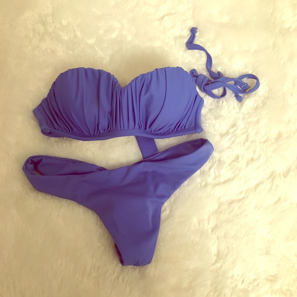 Blue bikini